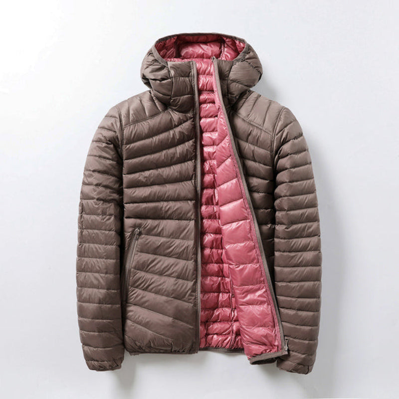 Doudoune Réversible Ultra-Légère Avec Manches Longues Pour Femme | Idéale Pour La Saison Automne-Hiver