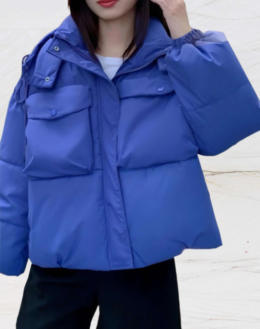 Veste D’Hiver Matelassée avec Capuche pour Femme | Idéale pour La Saison Froide