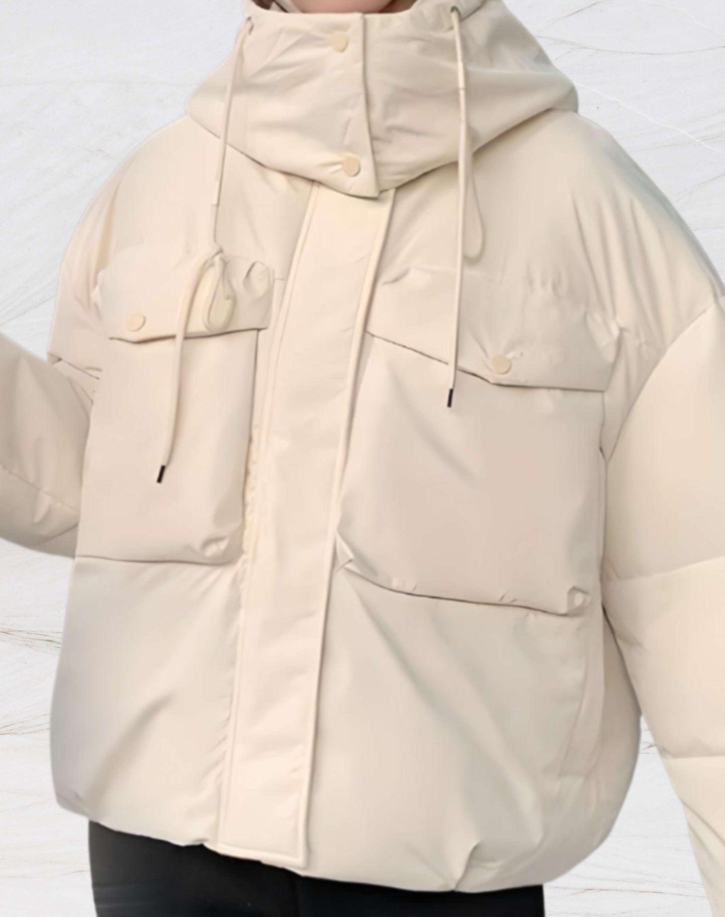 Veste D’Hiver Matelassée avec Capuche pour Femme | Idéale pour La Saison Froide
