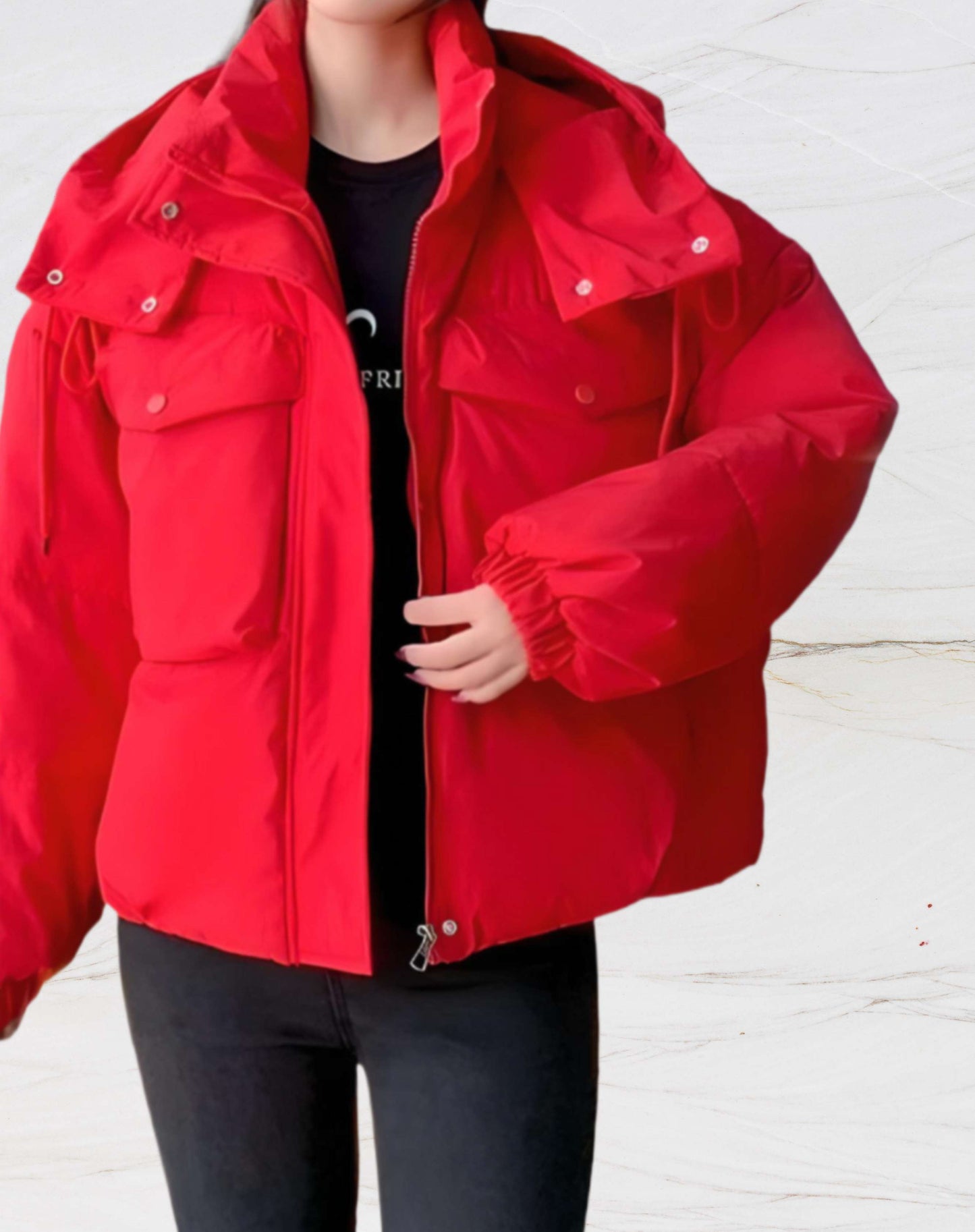 Veste D’Hiver Matelassée avec Capuche pour Femme | Idéale pour La Saison Froide