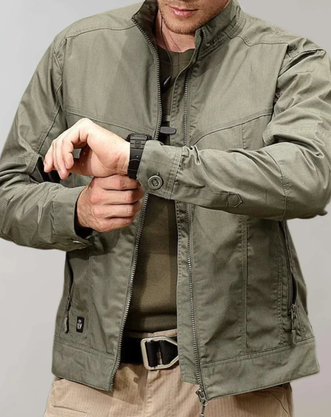 Veste À Col Haut avec Fermeture Zippée Et Poches Multiples pour Hommes | Idéale pour Les Activités Extérieures