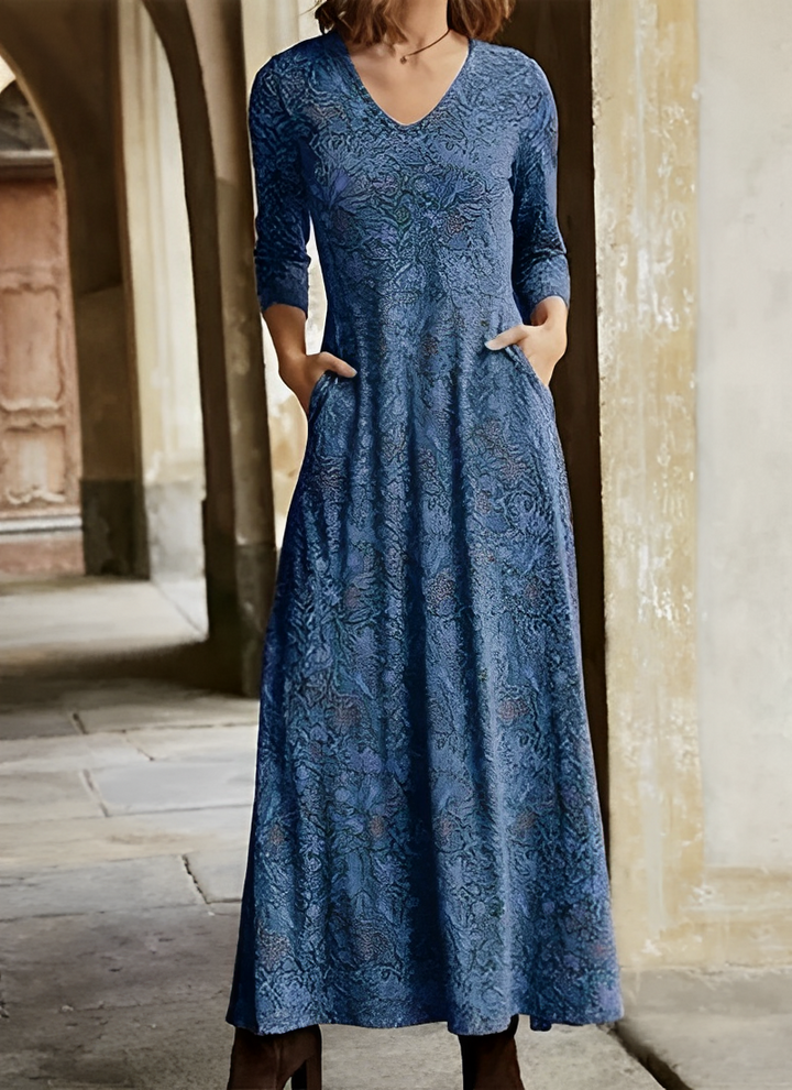 Robe Longue à Motif Floral pour Femme | Idéale pour les Journées Ensoleillées