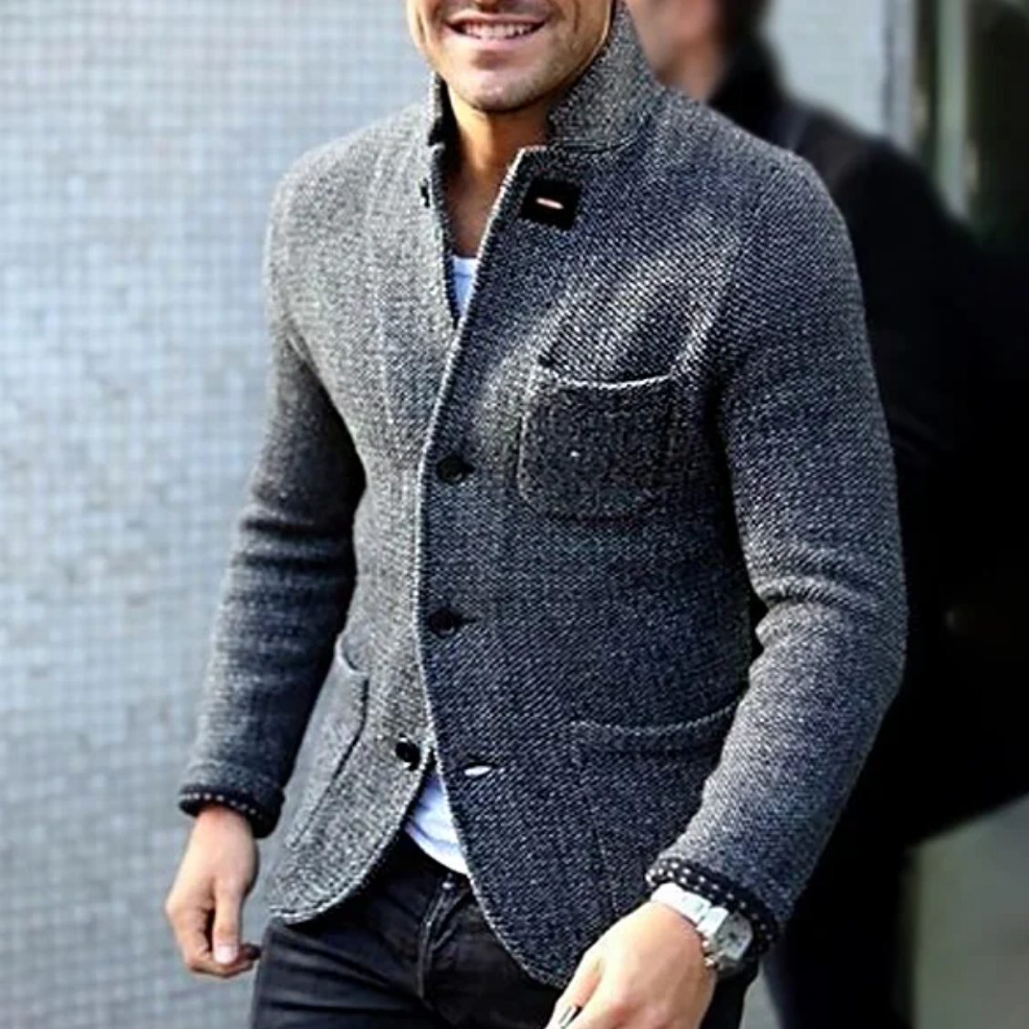 Manteau Long Uni avec Coupe Épaisse pour Homme | Idéal pour L’Hiver