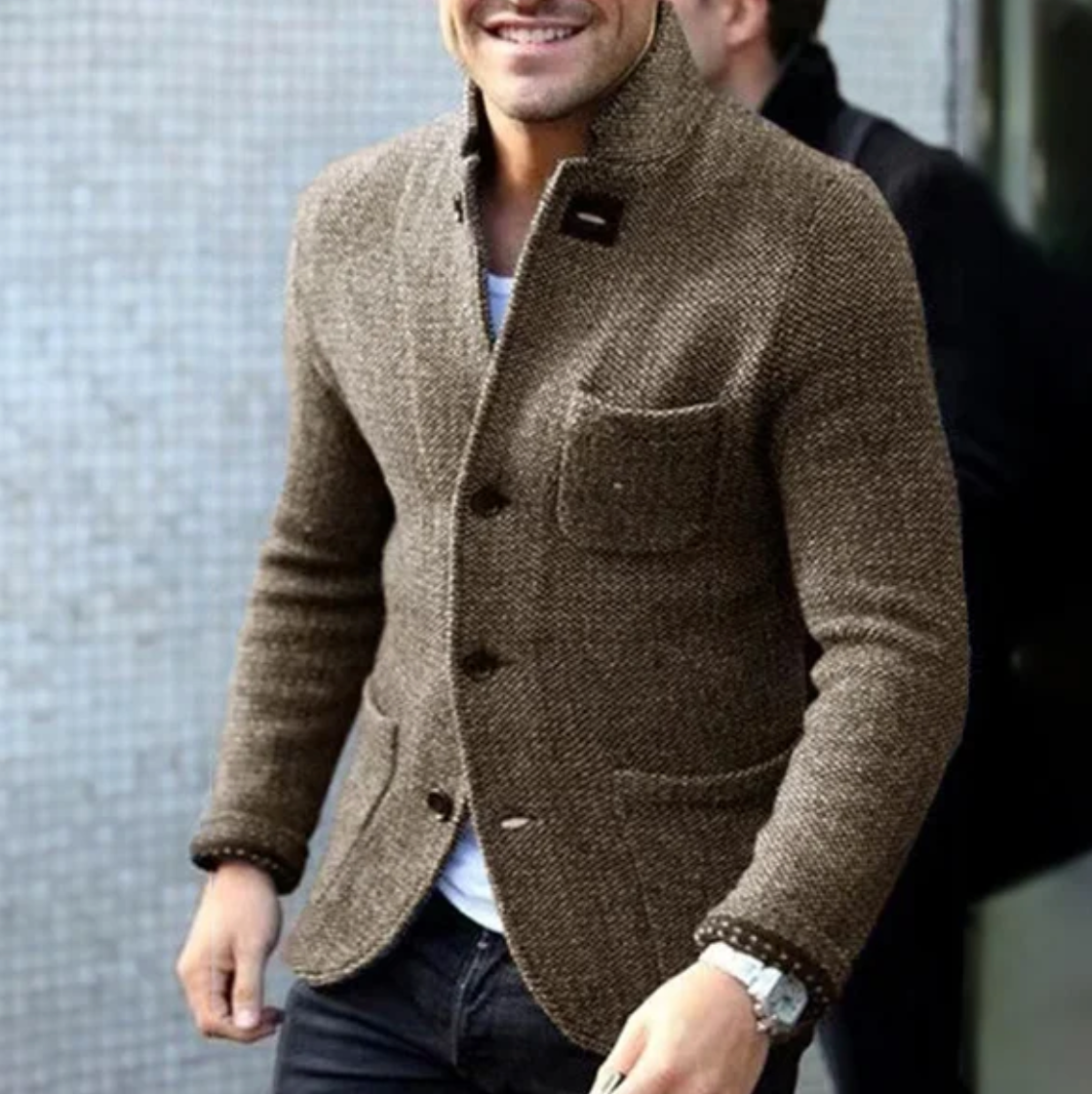 Manteau Long Uni avec Coupe Épaisse pour Homme | Idéal pour L’Hiver
