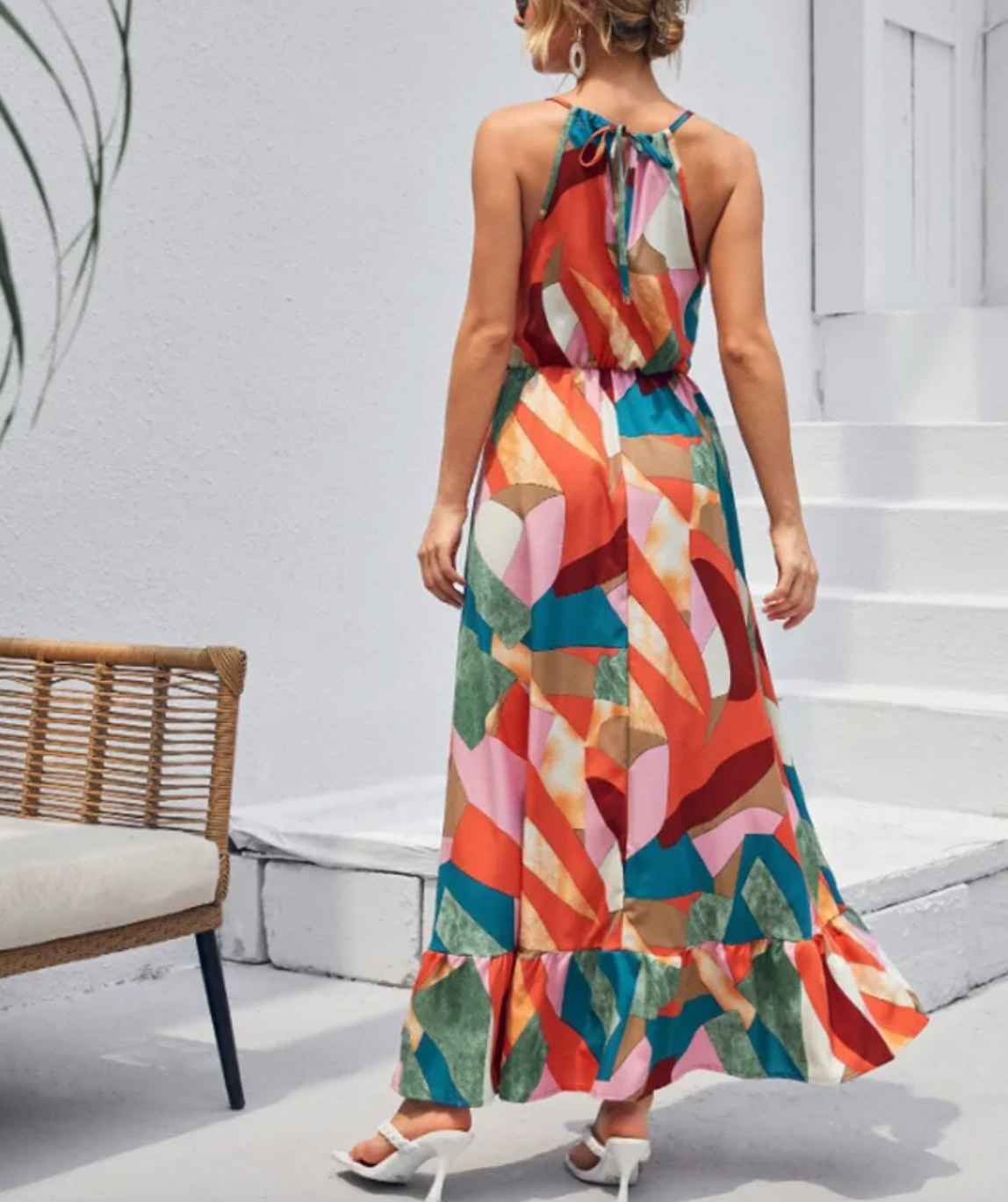 Robe Mi-Longue avec Taille Élastique pour Femmes | Idéale pour l’Été