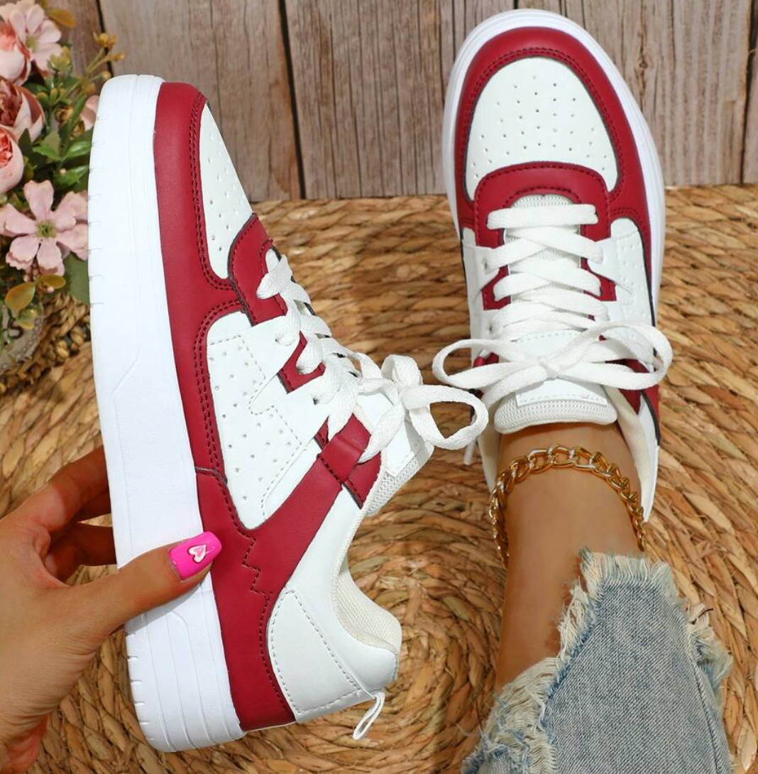 Baskets Basses avec Fermeture à Lacets pour Adultes | Idéales pour une Tenue Décontractée