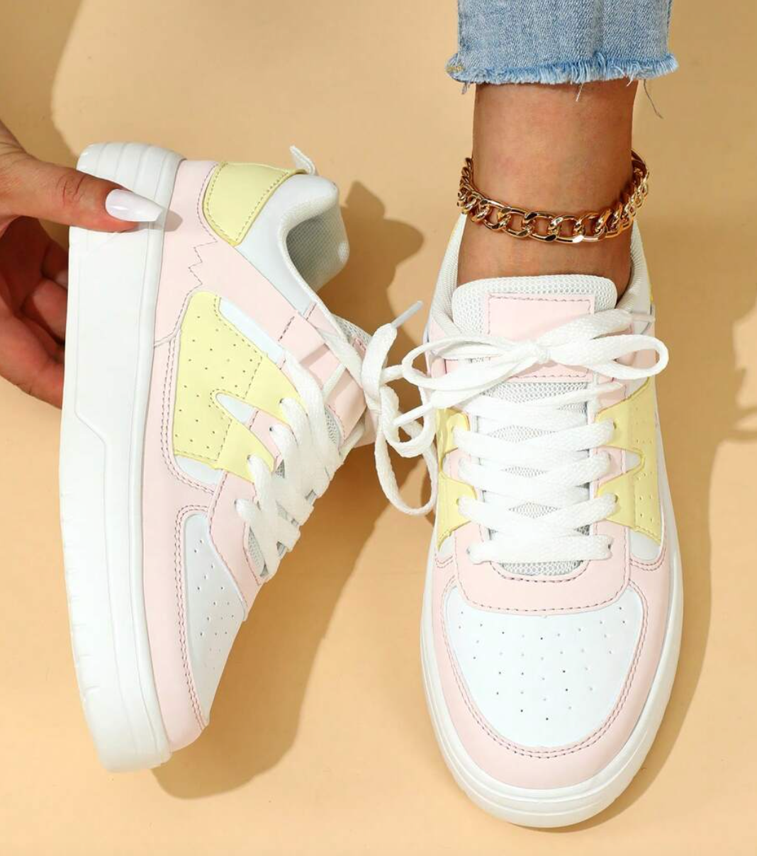 Baskets Basses avec Fermeture à Lacets pour Adultes | Idéales pour une Tenue Décontractée