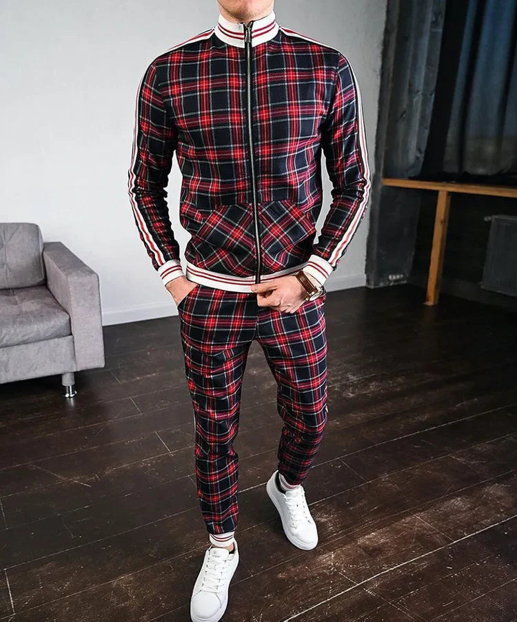 Ensemble Deux Pièces pour Homme avec Haut et Pantalon Coordonnés | Idéal pour les Sorties Décontractées