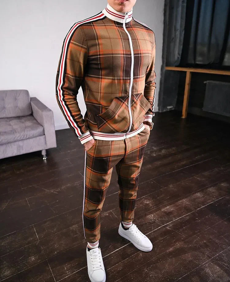 Ensemble Deux Pièces pour Homme avec Haut et Pantalon Coordonnés | Idéal pour les Sorties Décontractées