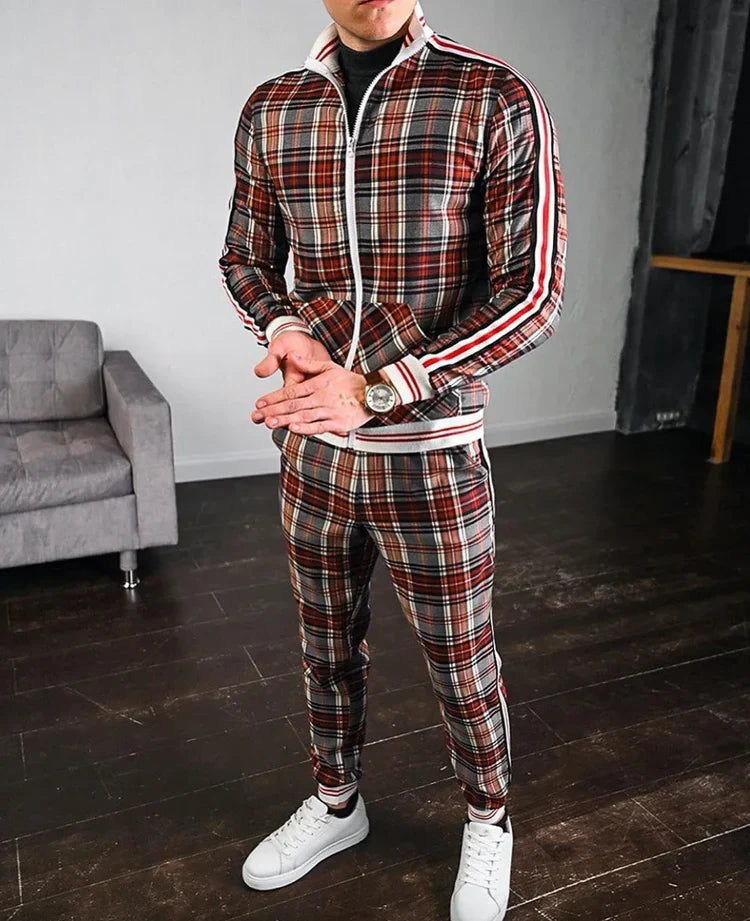 Ensemble Deux Pièces pour Homme avec Haut et Pantalon Coordonnés | Idéal pour les Sorties Décontractées