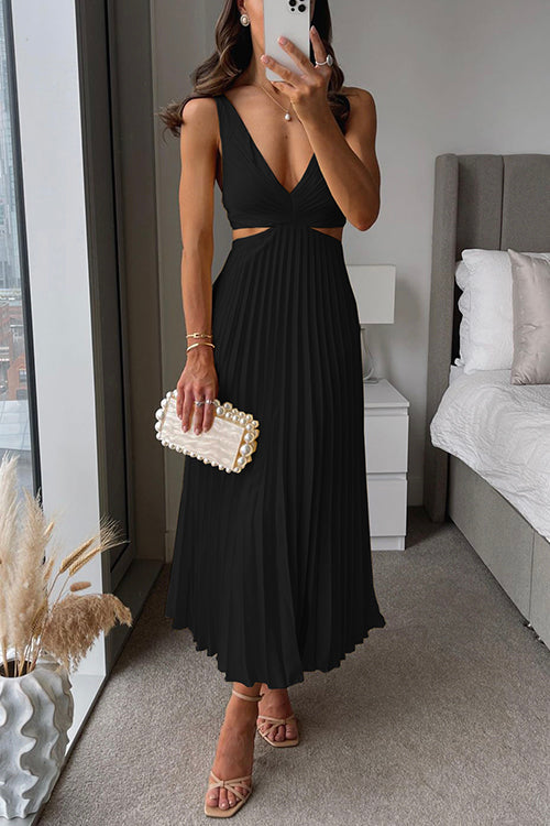 Robe Longue Plissée Avec Silhouette Ample Pour Femme | Idéale Pour l'Été et les Occasions Spéciales