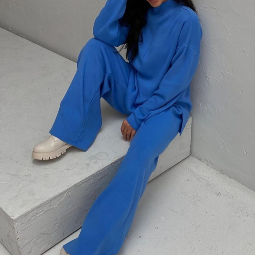 Ensemble Décontracté Deux Pièces avec Haut Ample et Pantalon Large pour Femmes | Idéal pour la Maison et les Sorties Quotidiennes