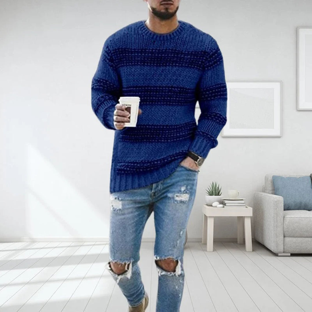 Pull Tricoté À Coupe Ajustée Pour Hommes | Idéal Pour Un Usage Quotidien