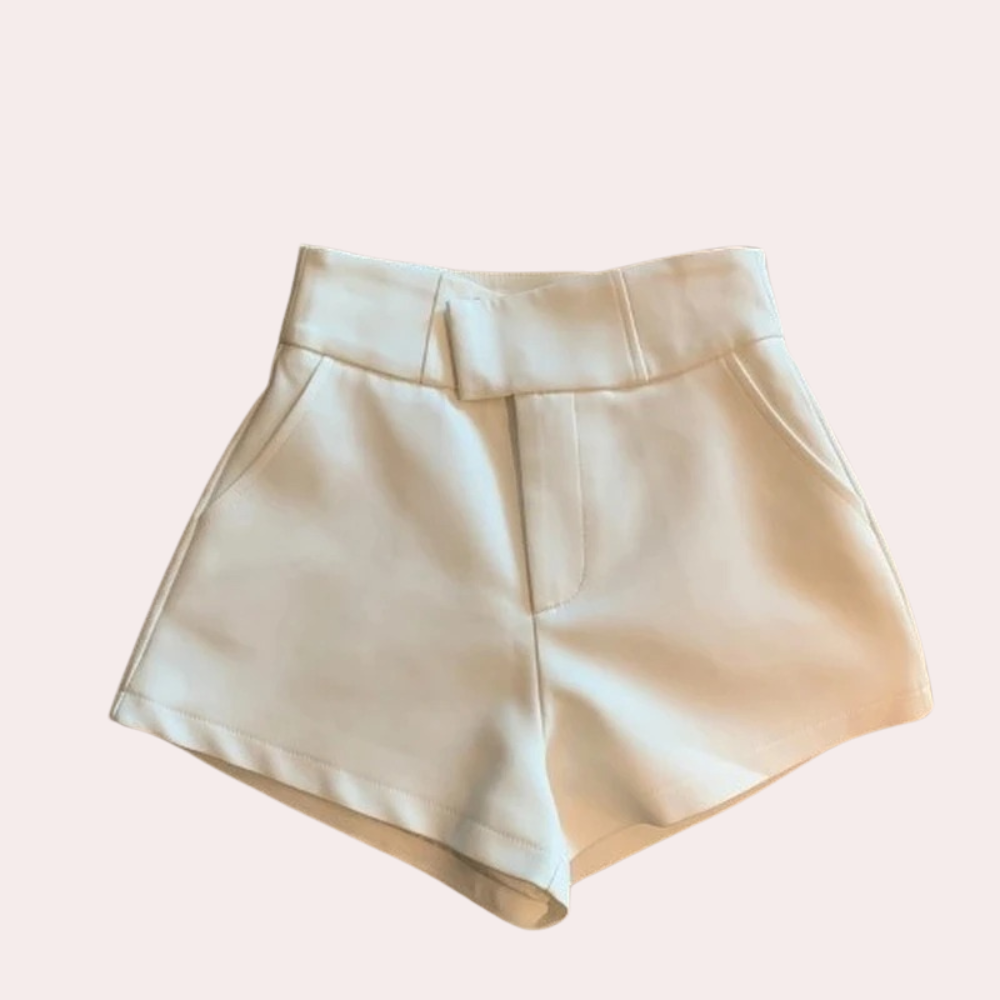 Short Taille Haute avec Coupe Légèrement Ample pour Femme | Idéal pour l'Été