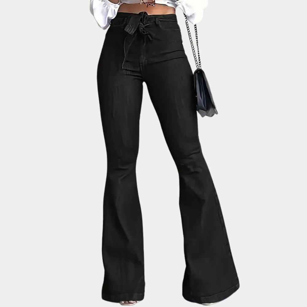 Pantalon Évasé à Taille Haute pour Femme | Idéal pour les Occasions Formelles et Décontractées