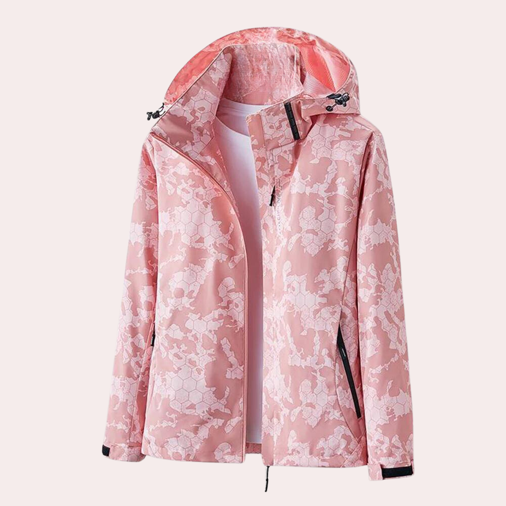 Veste À Capuche Amovible pour Femme Avec Motif Camouflage | Idéale pour Toutes Saisons