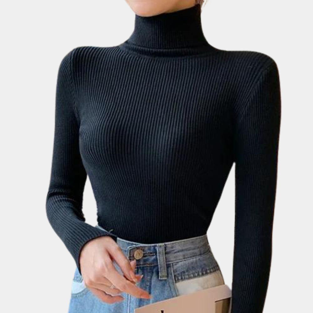 Pull à Col Roulé pour Femme avec Manches Longues | Idéal pour le Temps Frais