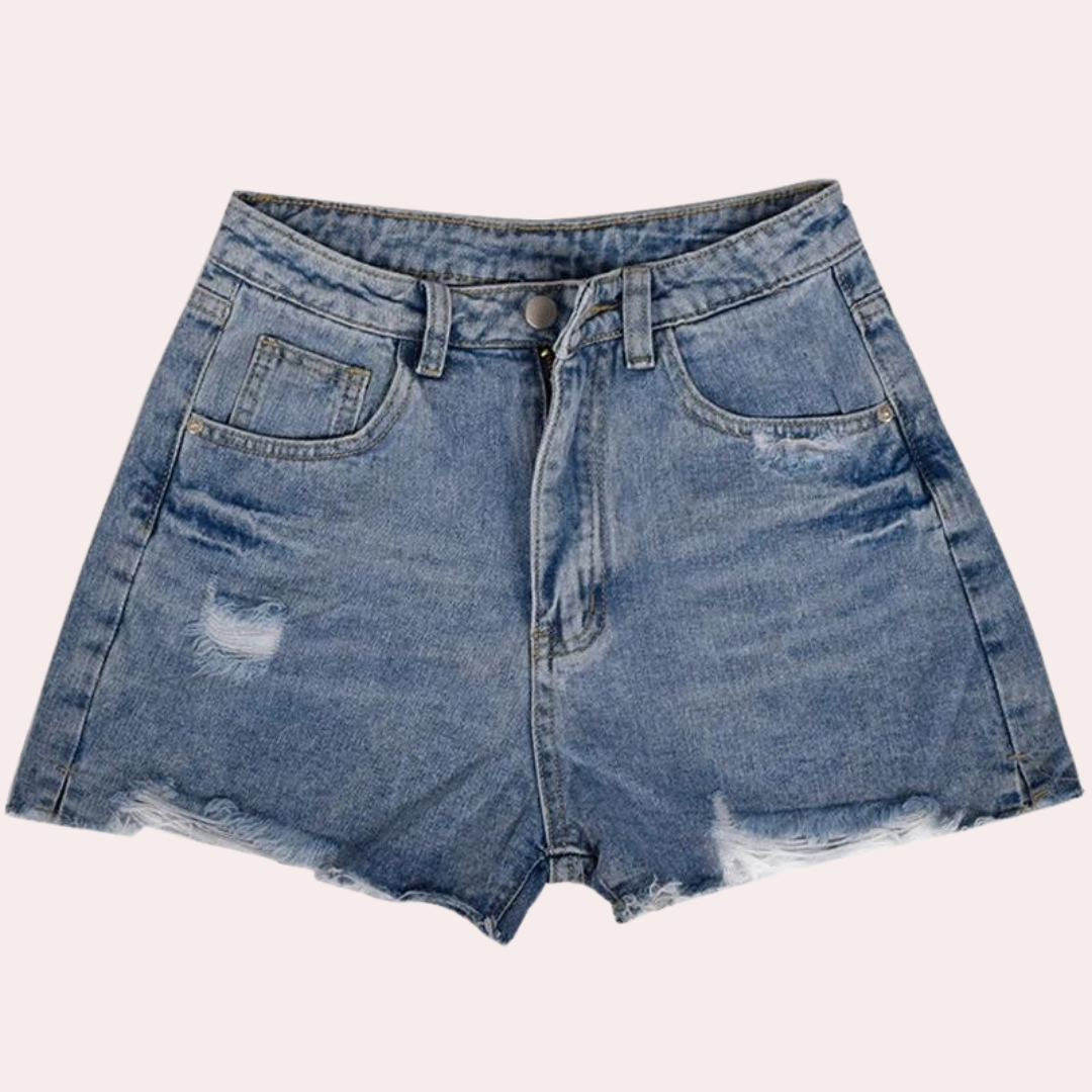Short Court avec Taille Standard et Finition Décolorée pour Femme | Idéal pour l'Été
