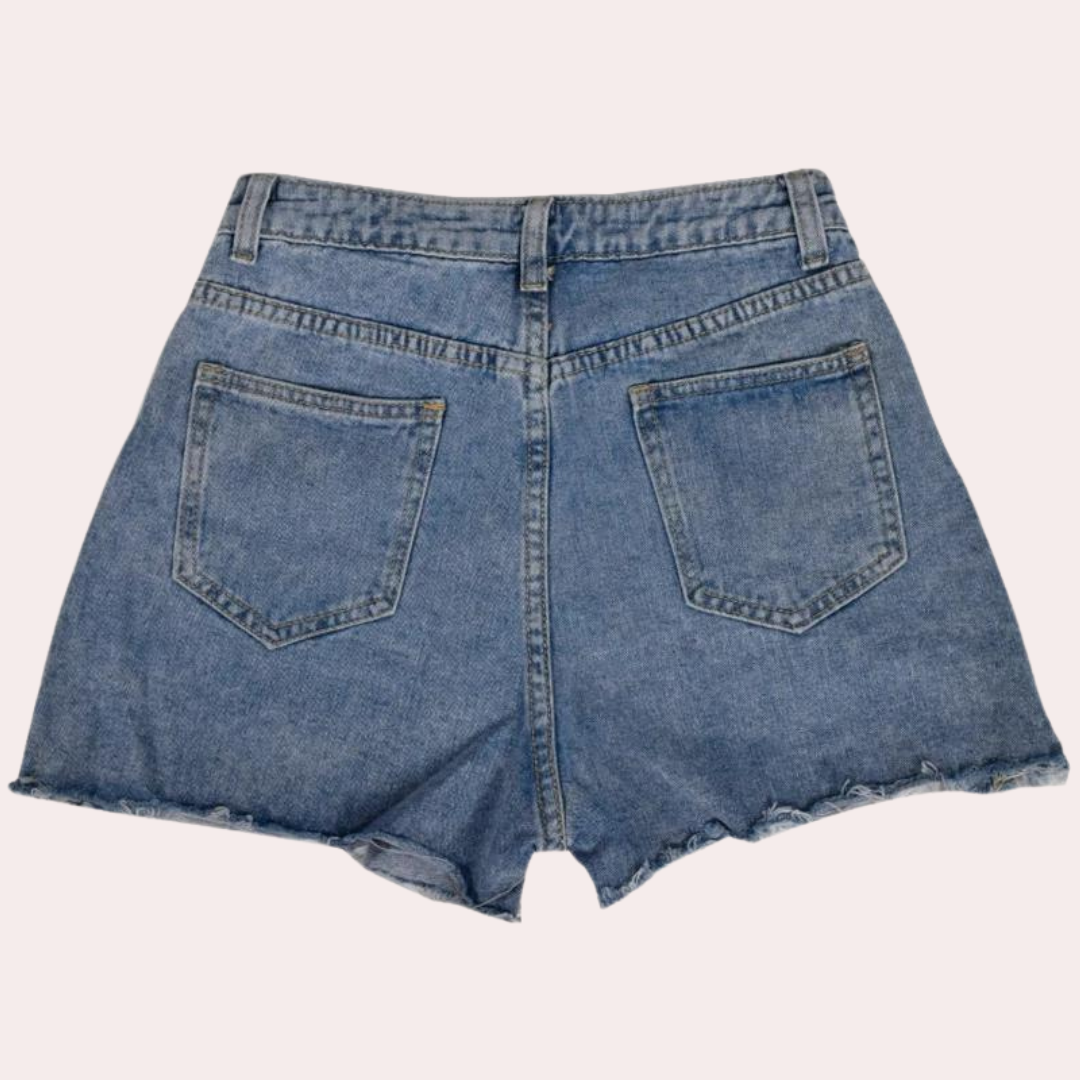 Short Court avec Taille Standard et Finition Décolorée pour Femme | Idéal pour l'Été