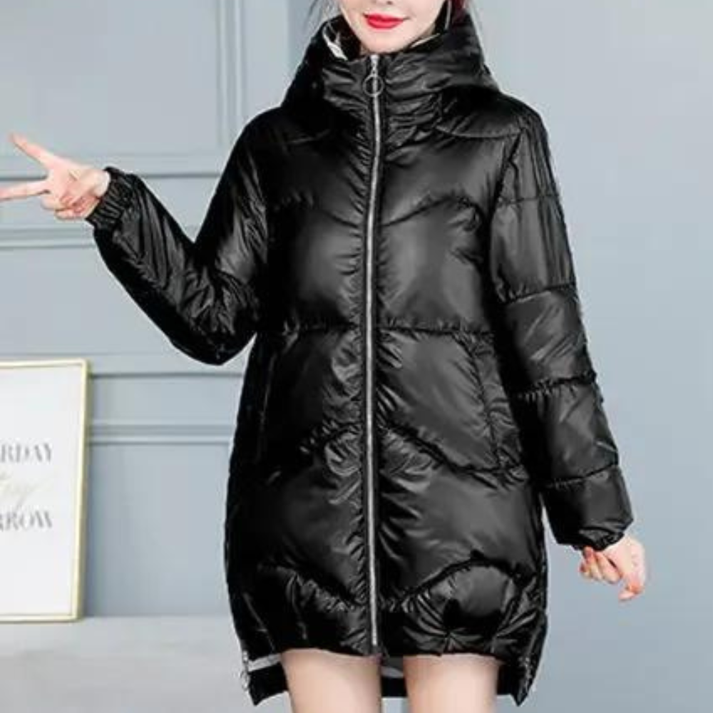 Manteau Matelassé avec Capuche pour Femme | Idéal pour les Journées Froides