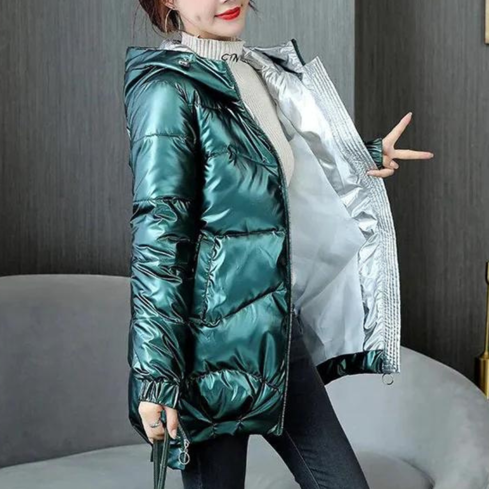Manteau Matelassé avec Capuche pour Femme | Idéal pour les Journées Froides
