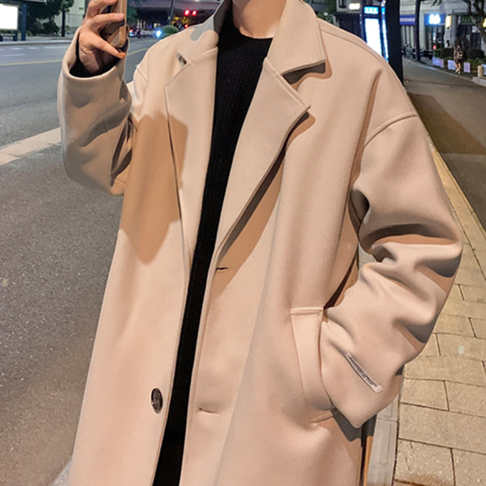 Trench D’Hiver Long pour Hommes | Idéal pour Saison Froide