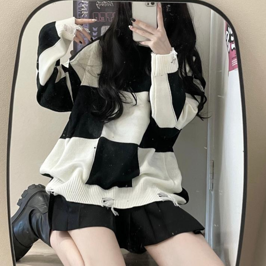 Pull À Col Rond o-pour Femme | Idéal pour l’Automne Et l’Hiver