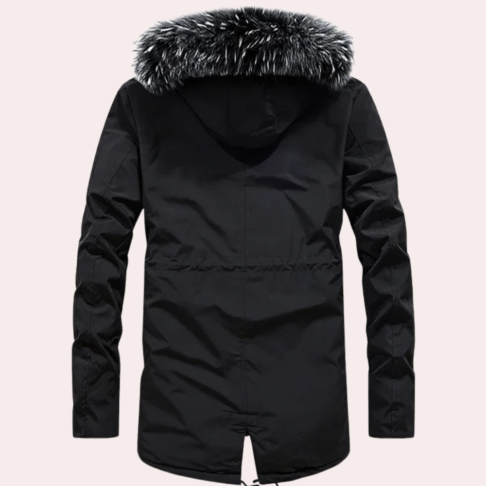 Veste D’Hiver avec Capuche Et Fermeture Zippée pour Homme | Idéal pour La Saison Froide
