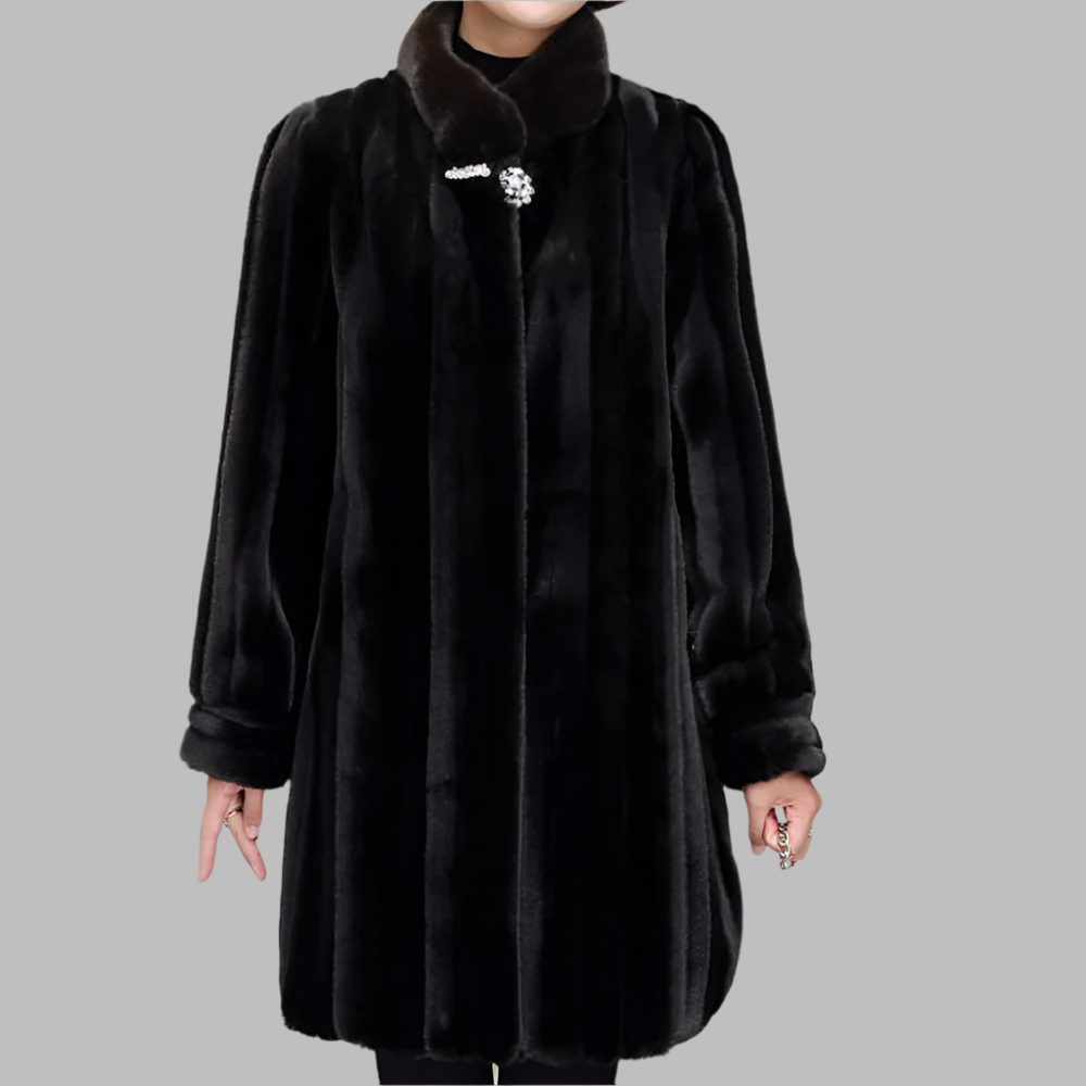 Manteau Long avec Col Montant pour Femme | Idéal pour l’Hiver