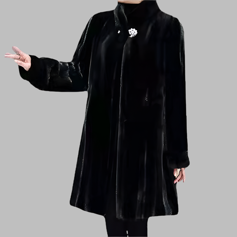 Manteau Long avec Col Montant pour Femme | Idéal pour l’Hiver