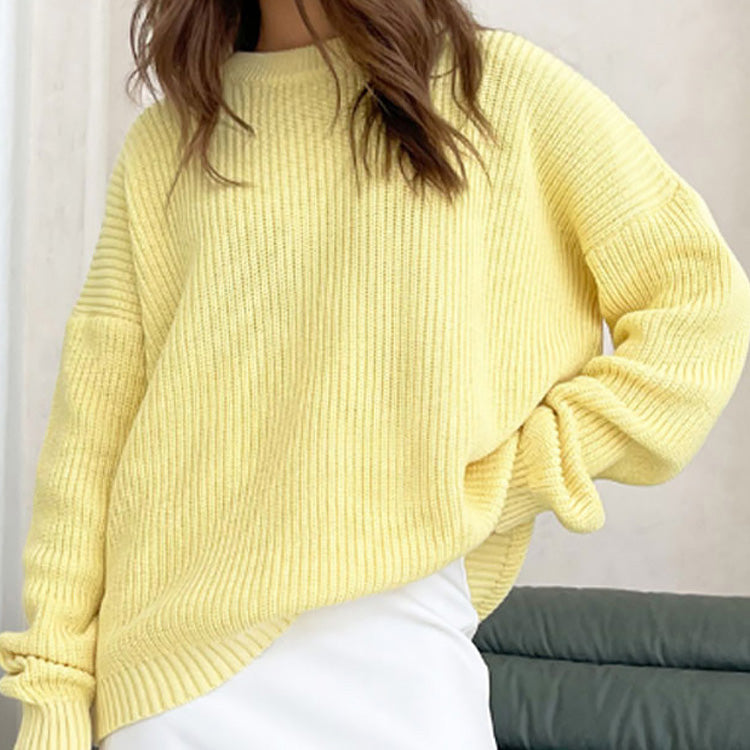 Pull À Col Rond Avec Coupe Ample Pour Femme | Idéal Pour UN Usage Quotidien