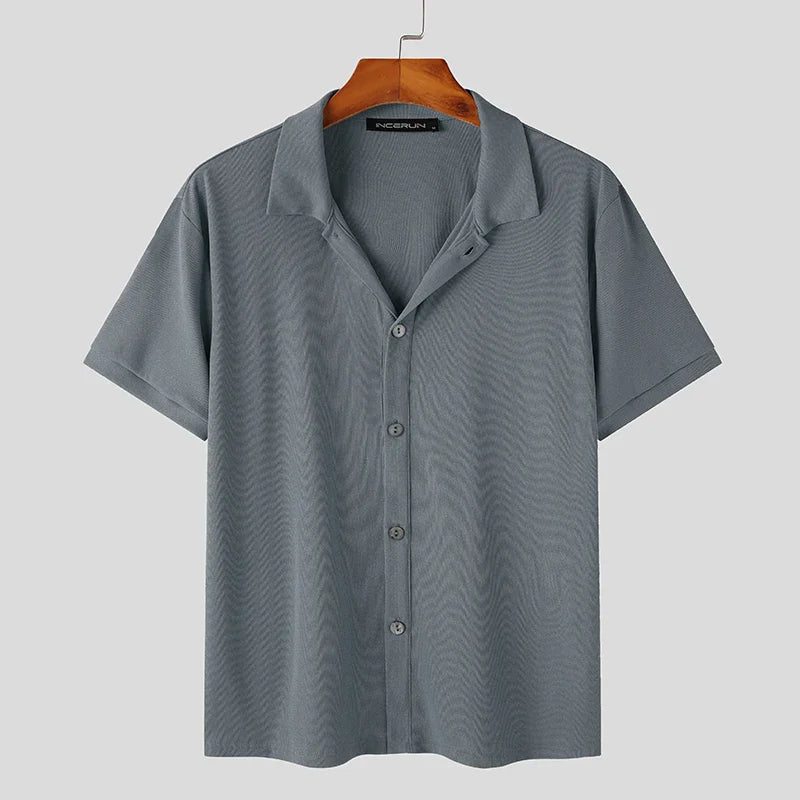 Chemise Casual à Manches Courtes avec Coupe Ajustée pour Homme | Idéal pour le Quotidien
