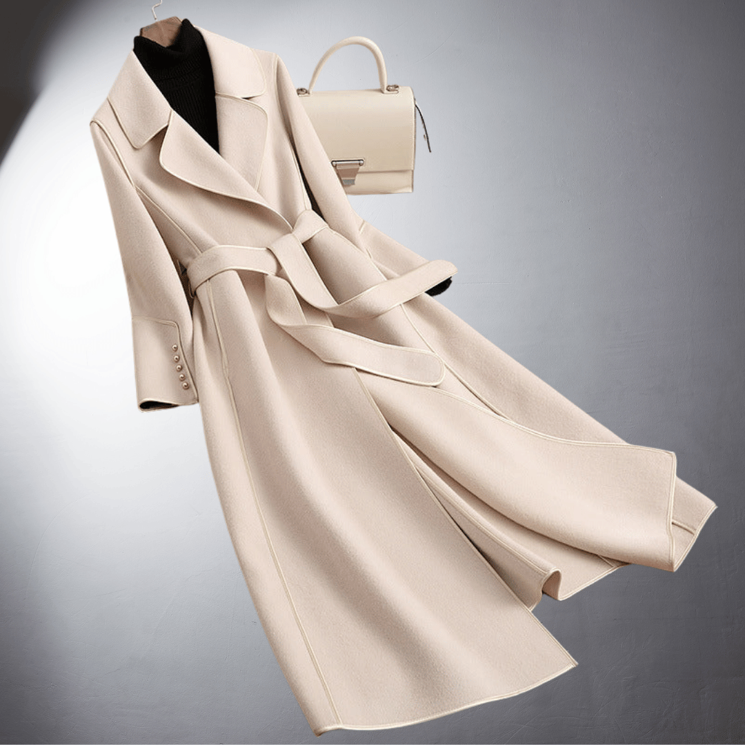 Manteau Long avec Silhouette Classique et Détails Modernes pour Femme | Idéal pour l’Hiver