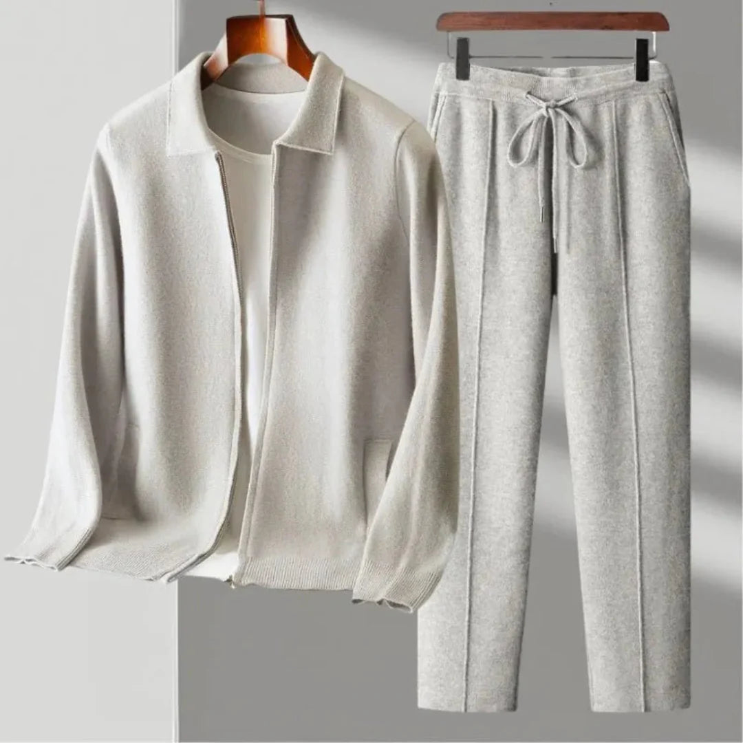 Ensemble Veste Zippée Et Pantalon avec Cordon pour Homme | Idéal pour Usage Quotidien