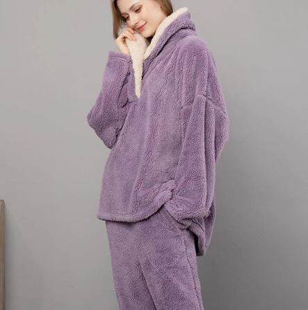 Pyjama Deux Pièces Doux à Coupe Ample pour Femme | Idéal pour les Soirées à la Maison