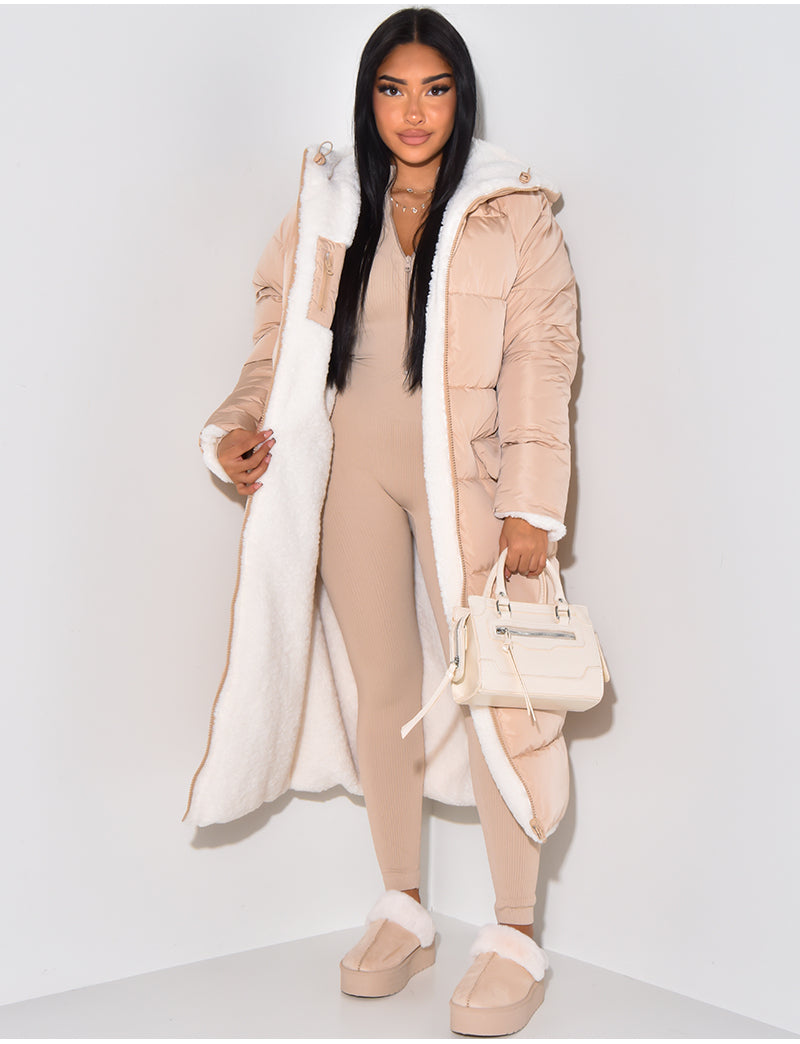 Veste Matelassée Réversible avec Fermeture Zippée pour Femme | Idéale pour Les Journées Fraîches