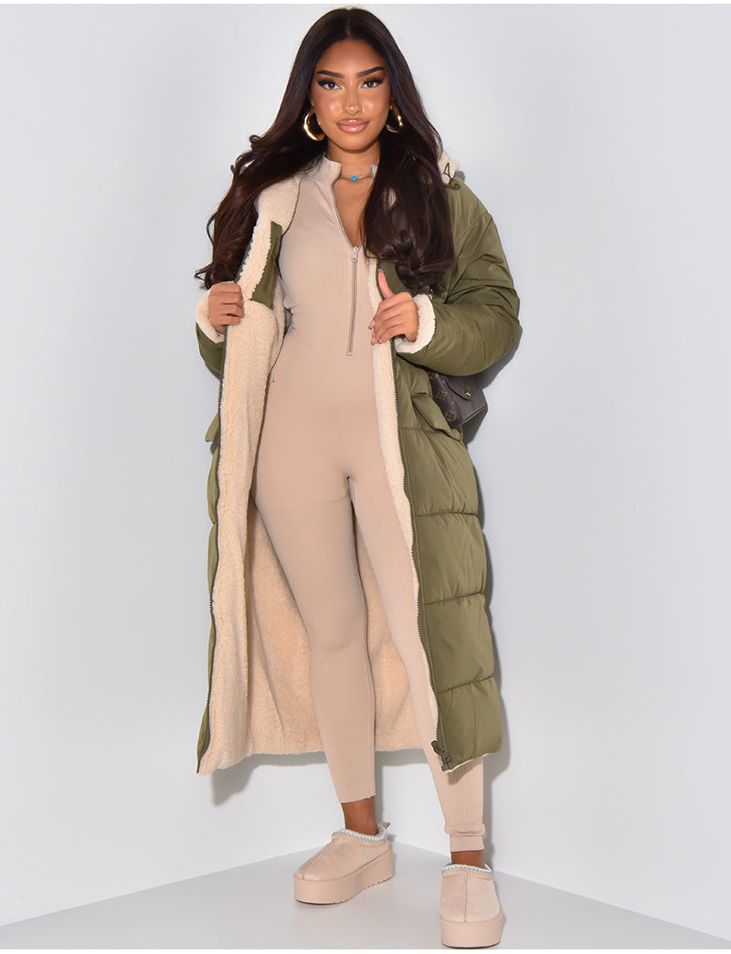 Veste Matelassée Réversible avec Fermeture Zippée pour Femme | Idéale pour Les Journées Fraîches