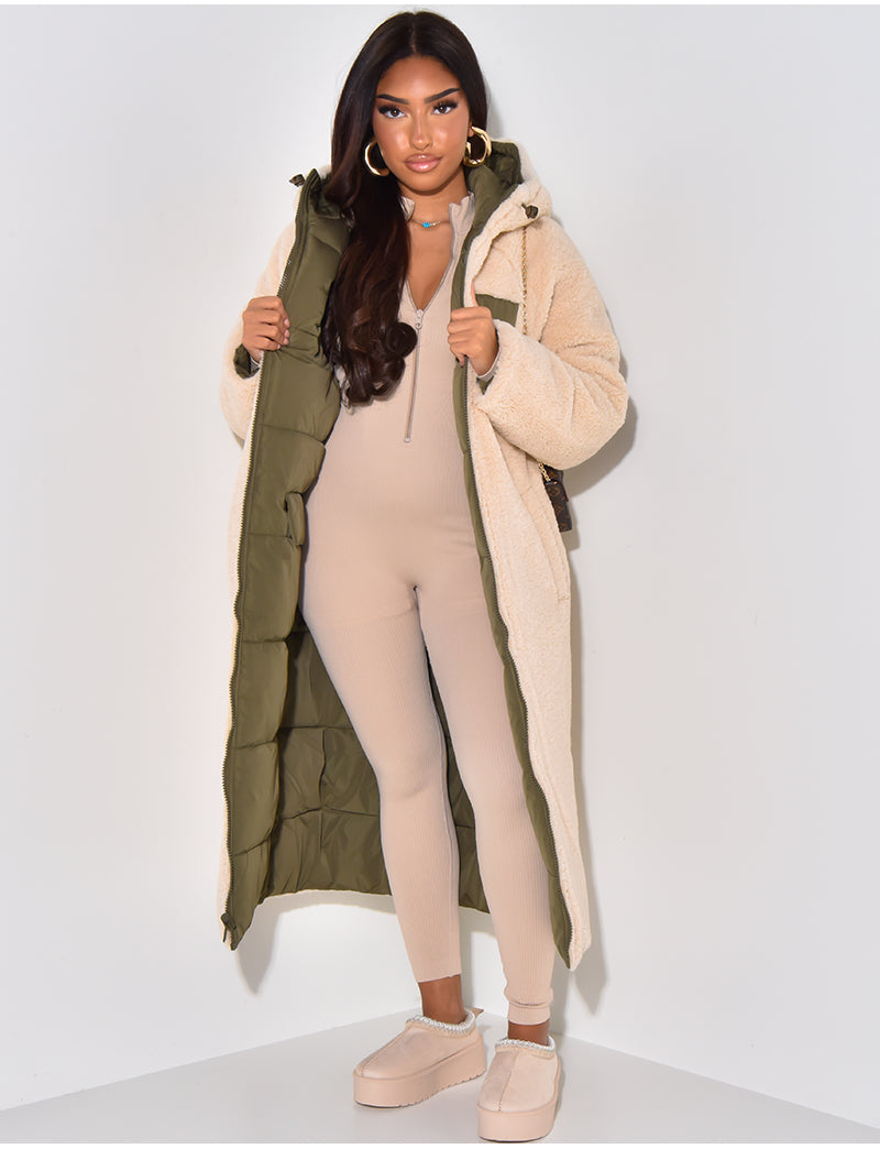 Veste Matelassée Réversible avec Fermeture Zippée pour Femme | Idéale pour Les Journées Fraîches
