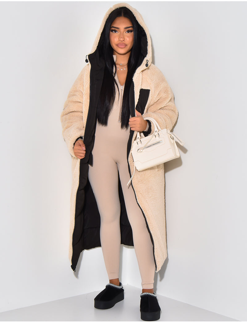 Veste Matelassée Réversible avec Fermeture Zippée pour Femme | Idéale pour Les Journées Fraîches