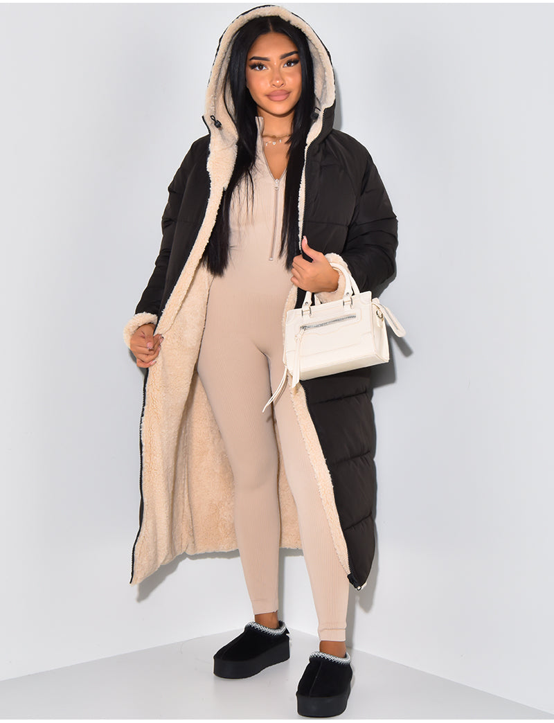 Veste Matelassée Réversible avec Fermeture Zippée pour Femme | Idéale pour Les Journées Fraîches