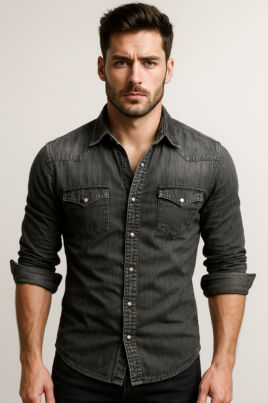 Chemise À Col Classique avec Manches Longues pour Homme | Idéale pour Un Usage Quotidien