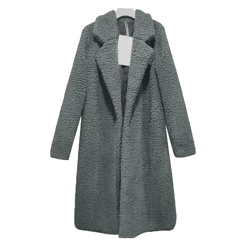 Manteau Long Teddy à Capuche pour Femme | Idéal pour l’Hiver