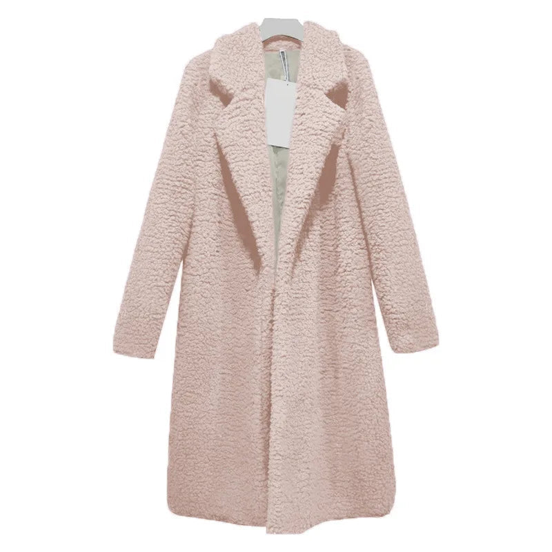 Manteau Long Teddy à Capuche pour Femme | Idéal pour l’Hiver
