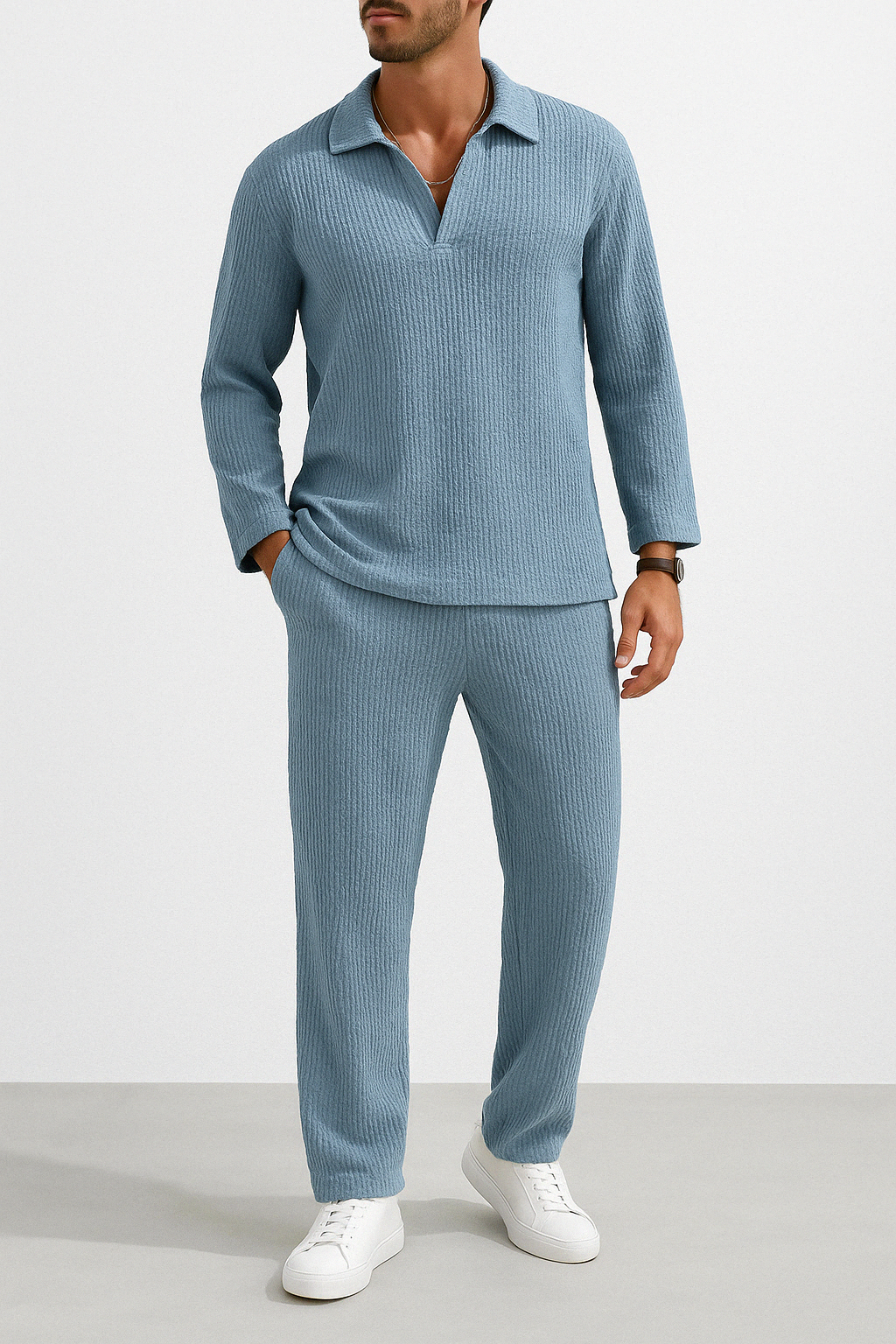 Ensemble De Détente avec Coupe Ample pour Hommes | Idéal pour La Maison