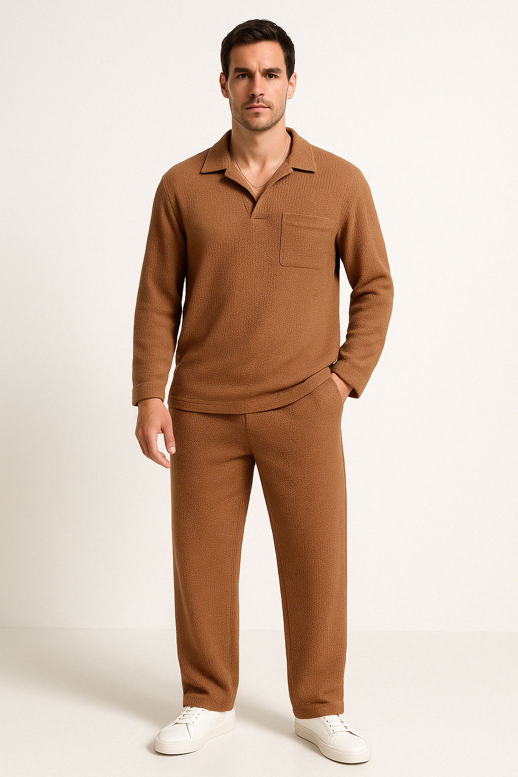 Ensemble De Détente avec Coupe Ample pour Hommes | Idéal pour La Maison