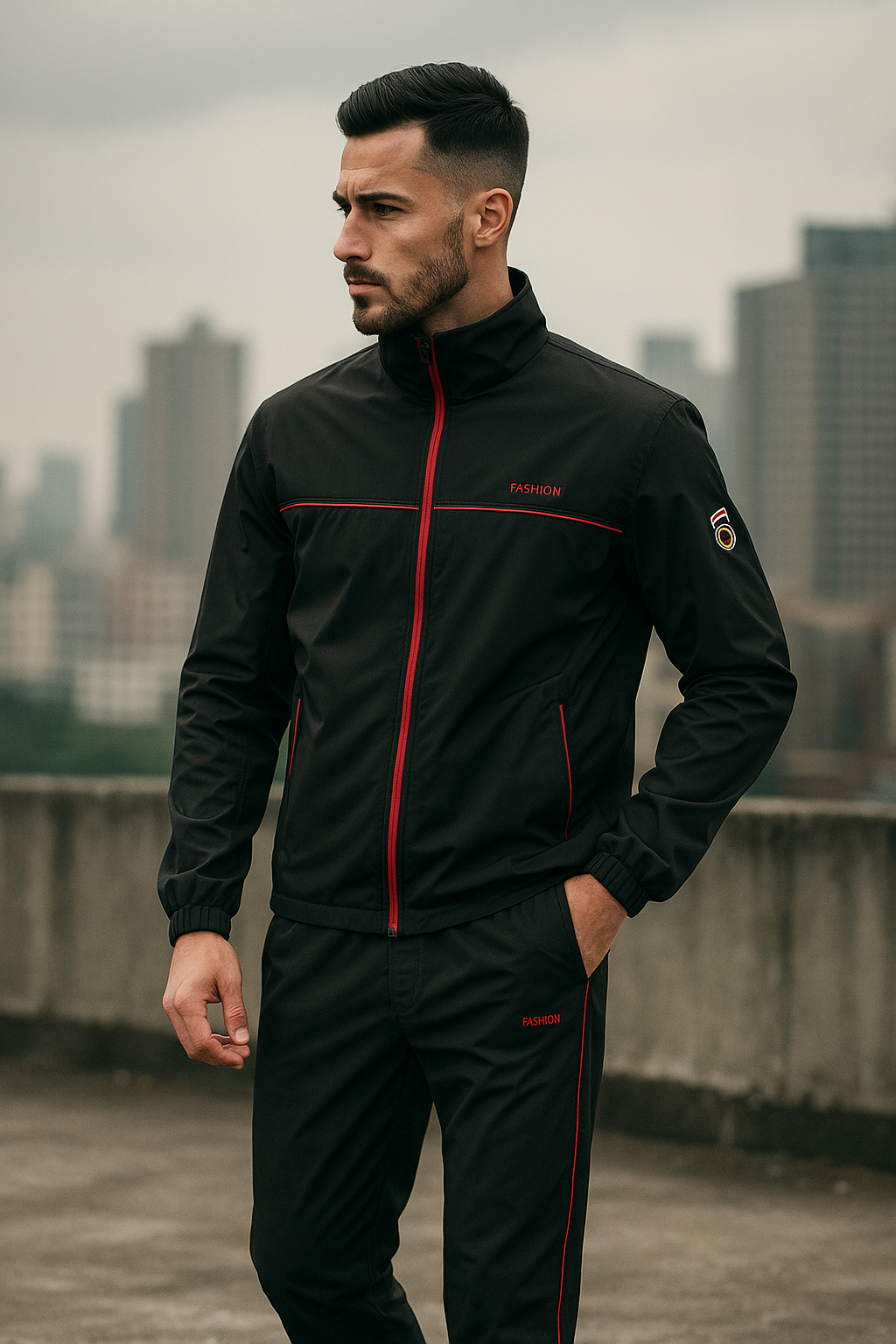 Survêtement avec Détails Contrastés pour Hommes | Idéal pour Sport Et Loisirs