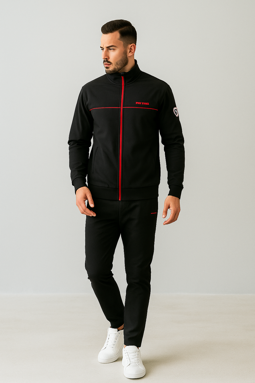 Survêtement avec Détails Contrastés pour Hommes | Idéal pour Sport Et Loisirs