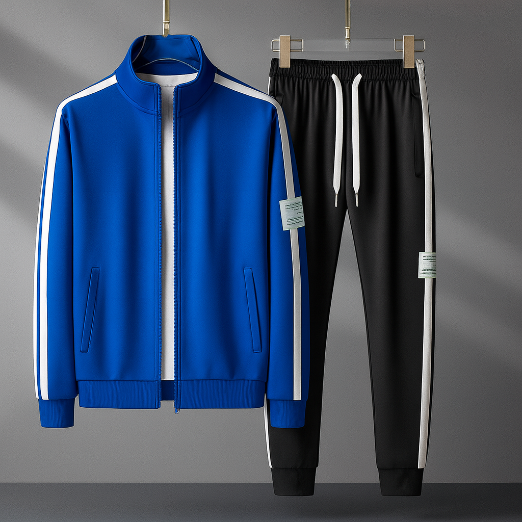 Survêtement avec Veste Zippée Et Pantalon Assorti pour Homme | Idéal pour Sport Et Loisirs