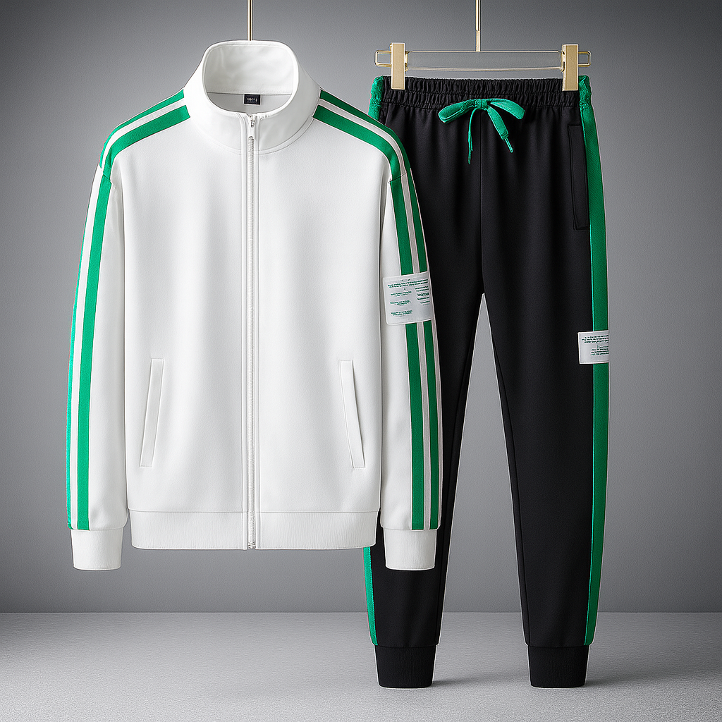 Survêtement avec Veste Zippée Et Pantalon Assorti pour Homme | Idéal pour Sport Et Loisirs