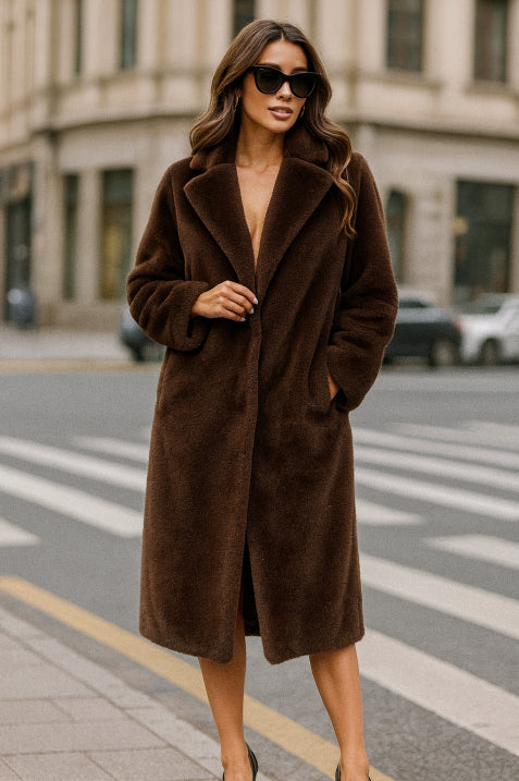 Manteau Long avec Ceinture pour Femme | Idéal pour L’Hiver Et La Mi-Saison